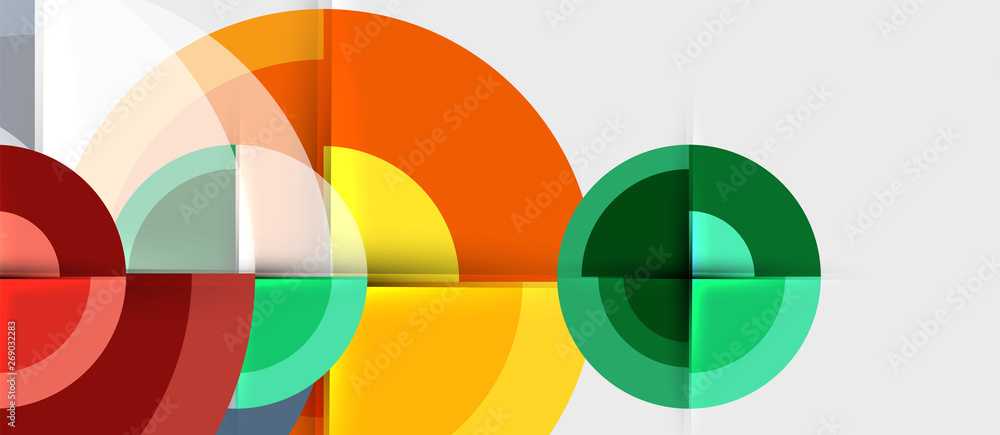 Geometric design abstract background - circles Geometric design abstract background - circles
