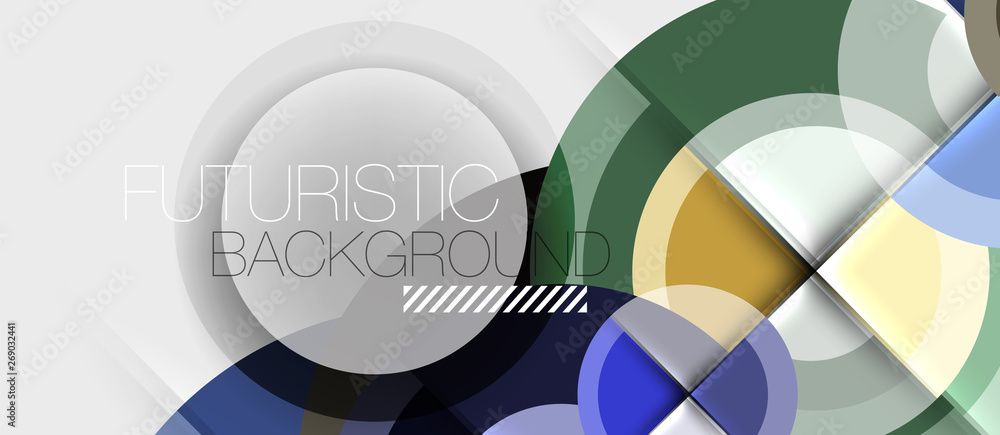 Geometric design abstract background - circles Geometric design abstract background - circles