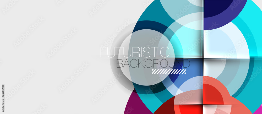 Geometric design abstract background - circles Geometric design abstract background - circles