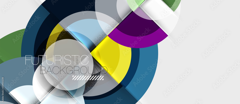 Geometric design abstract background - circles Geometric design abstract background - circles
