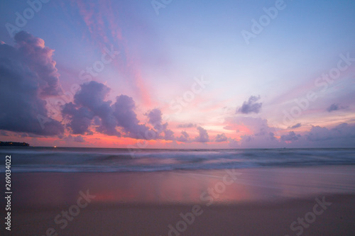 Sunset on the beach at Thailand 