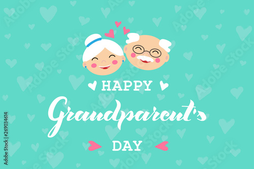 Happy Grandparent Day vector illustration.