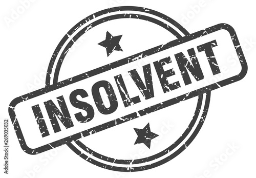 insolvent stamp