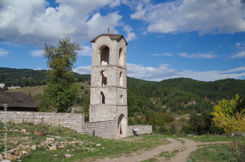 St. Mary's Church. It was built between 1694-1699. Cultural Monument of Albania, Korche County, Moscopole (Voskopoje)