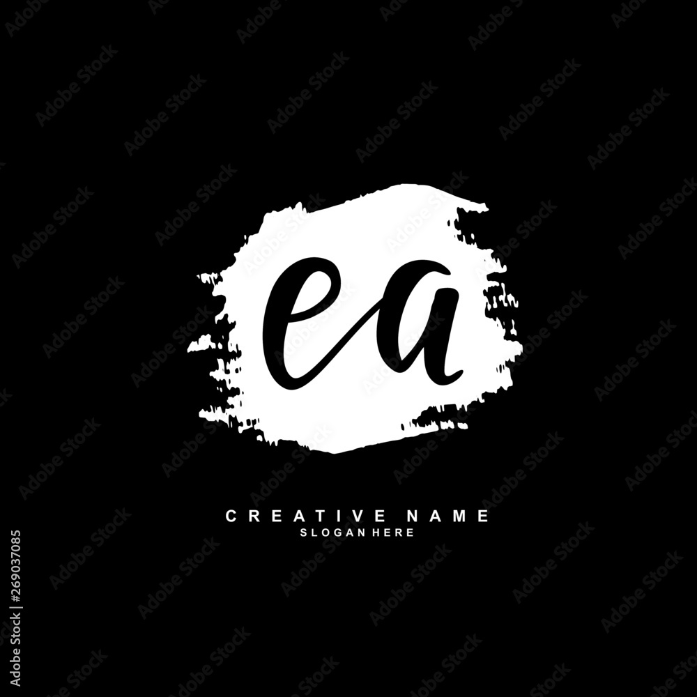 E A EA Initial logo template vector. Letter logo concept E A EA Initial logo template vector. Letter logo concept