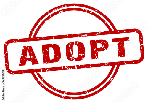 adopt grunge stamp