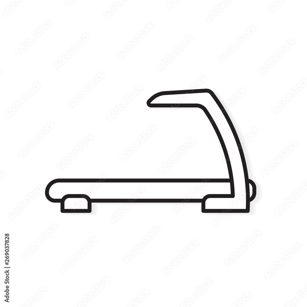 treadmill machine icon- vector illustration treadmill machine icon- vector illustration