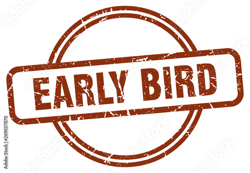 early bird stamp