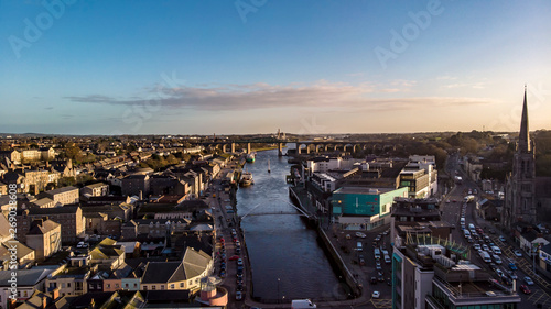 Drogheda Town , Drone photos ,Ireland , co Meath 