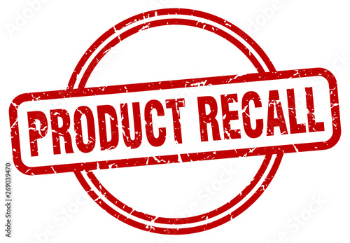 product recall grunge stamp