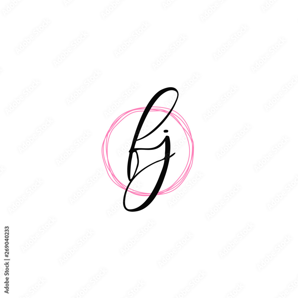 F J FJ Initial logo template vector. Letter logo concept F J FJ Initial logo template vector. Letter logo concept