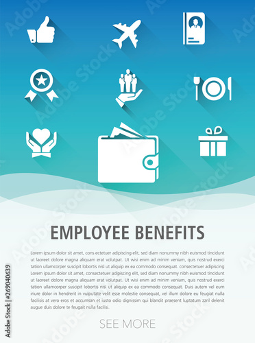 EMPLOYEE BENEFITS ICON SET