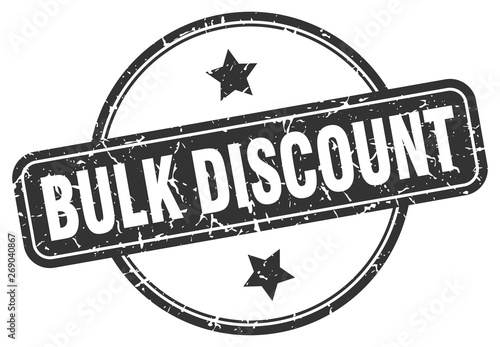 bulk discount grunge stamp