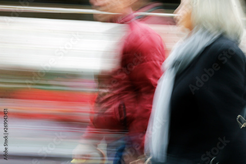 People walking in the street