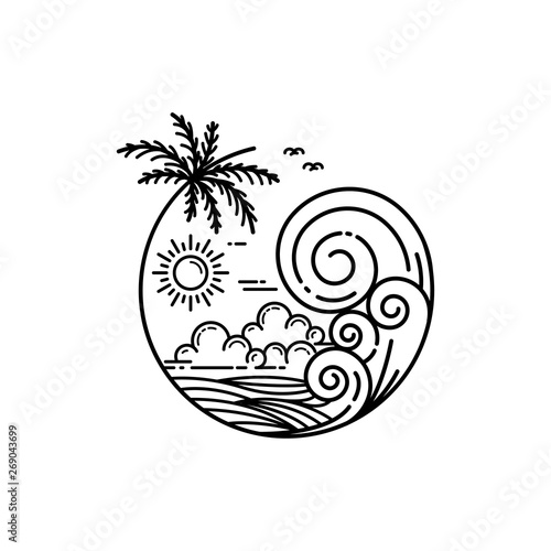 tropical island
