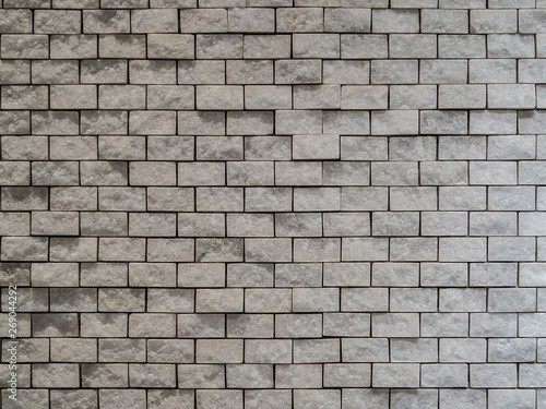 Texture of white brick wall background in rural room