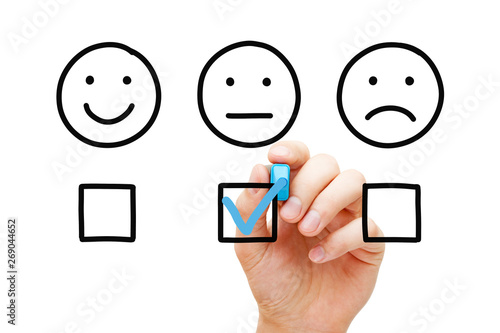 Принти на полотні Average Customer Feedback Survey Concept