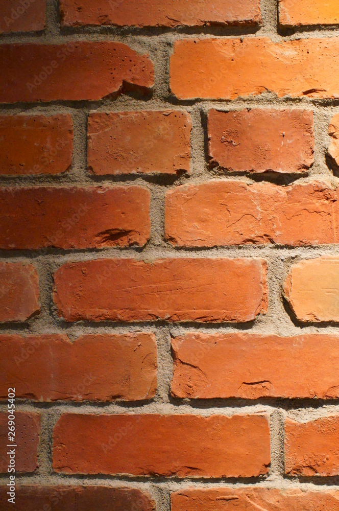 Brick style tile wall spotlight Brick style tile wall spotlight