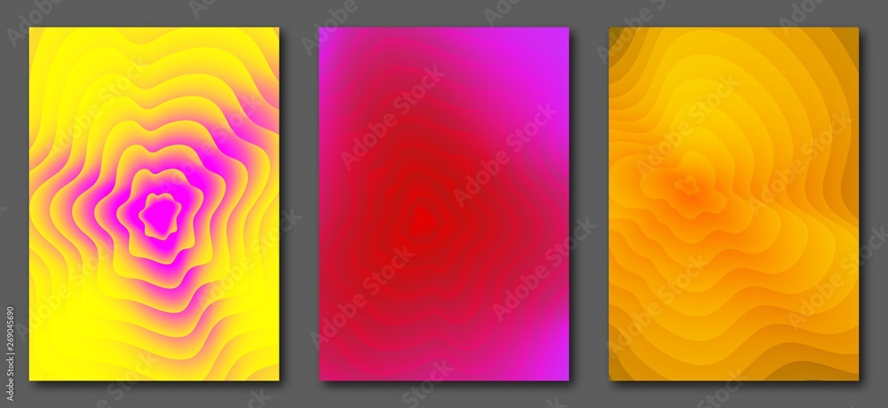 Fototapeta premium Liquid color abstract a4 size template. Fluid vector gradient design for flyers, posters, placards.
