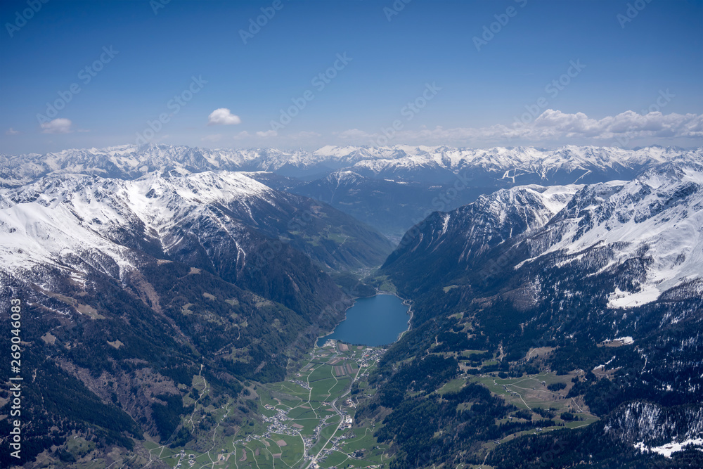 Poschiavo lake and valley, Grisons, Switzerland