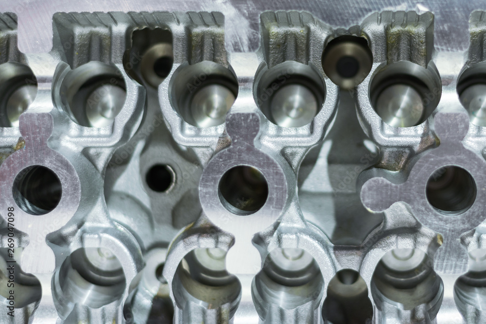The cylinder head of the internal combustion engine. The cylinder head of the internal combustion engine.