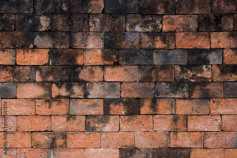 Obraz premium Old brick dirty walls background texture. Abstract