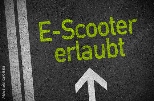Asphalt mit E-Scooter erlaubt