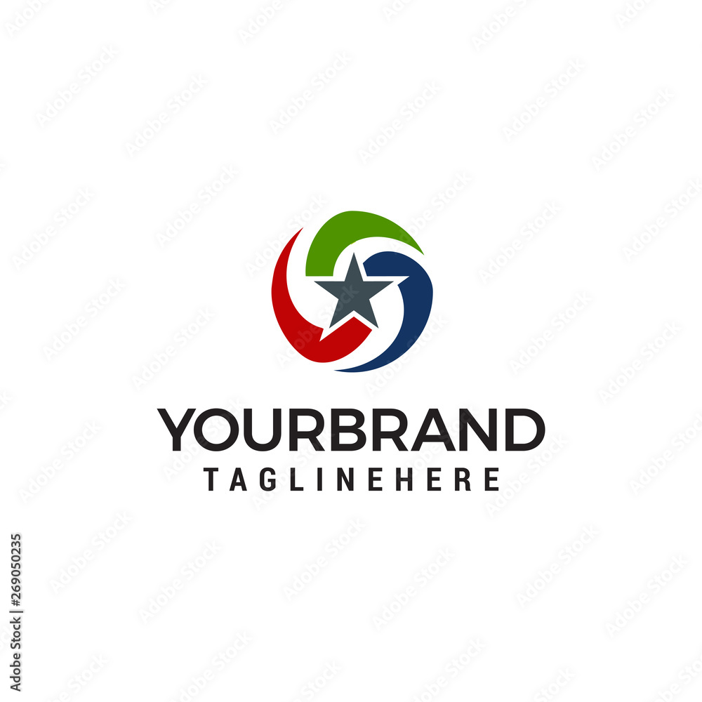 star logo design concept template vector star logo design concept template vector