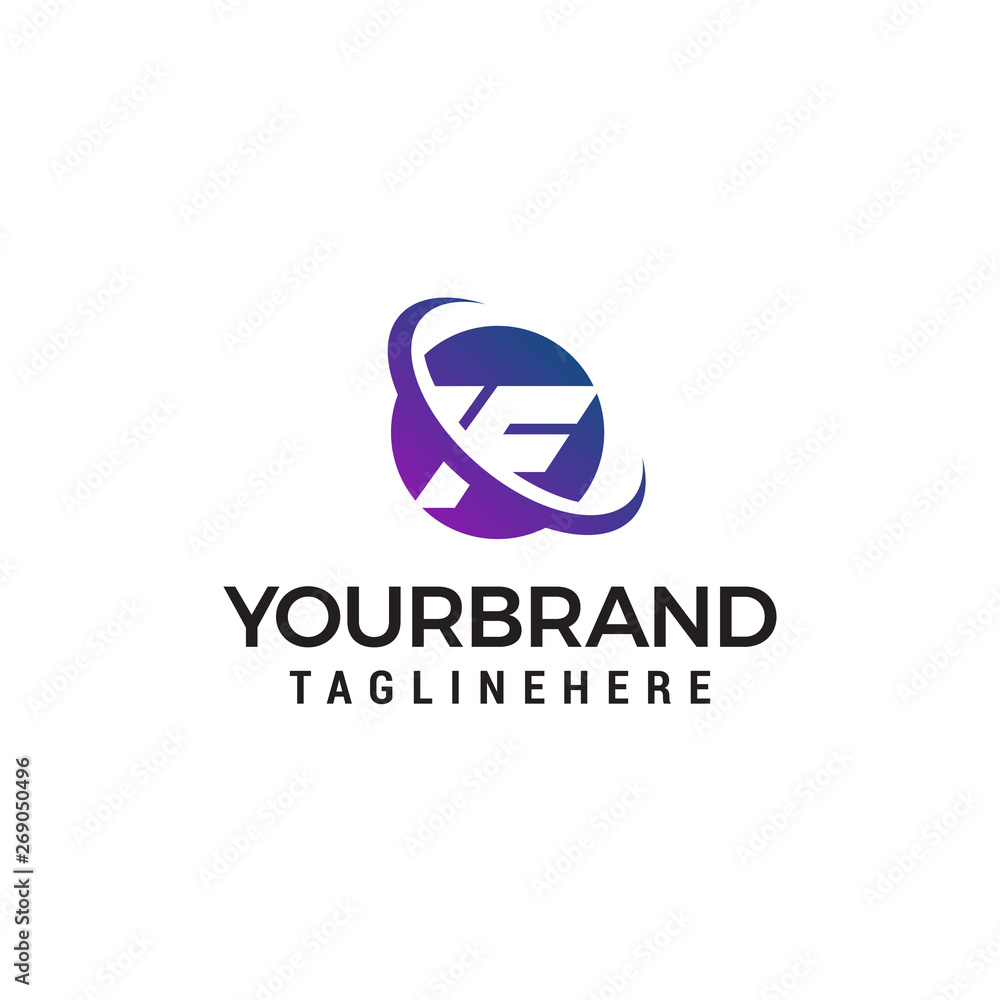 letter F logo design concept template vector letter F logo design concept template vector