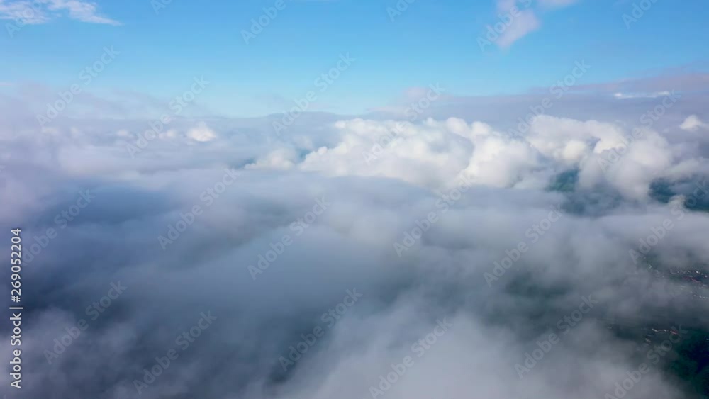 Flying over an amazing rain forest, aerial view above rain forest with fog at sunrise. 4K aerial video, Flying over an amazing rain forest, aerial view above rain forest with fog at sunrise. 4K aerial video,
