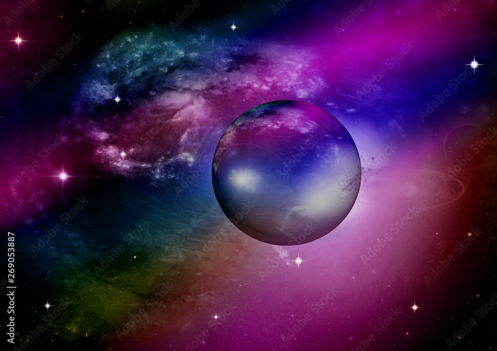 galaxy in a free space galaxy in a free space
