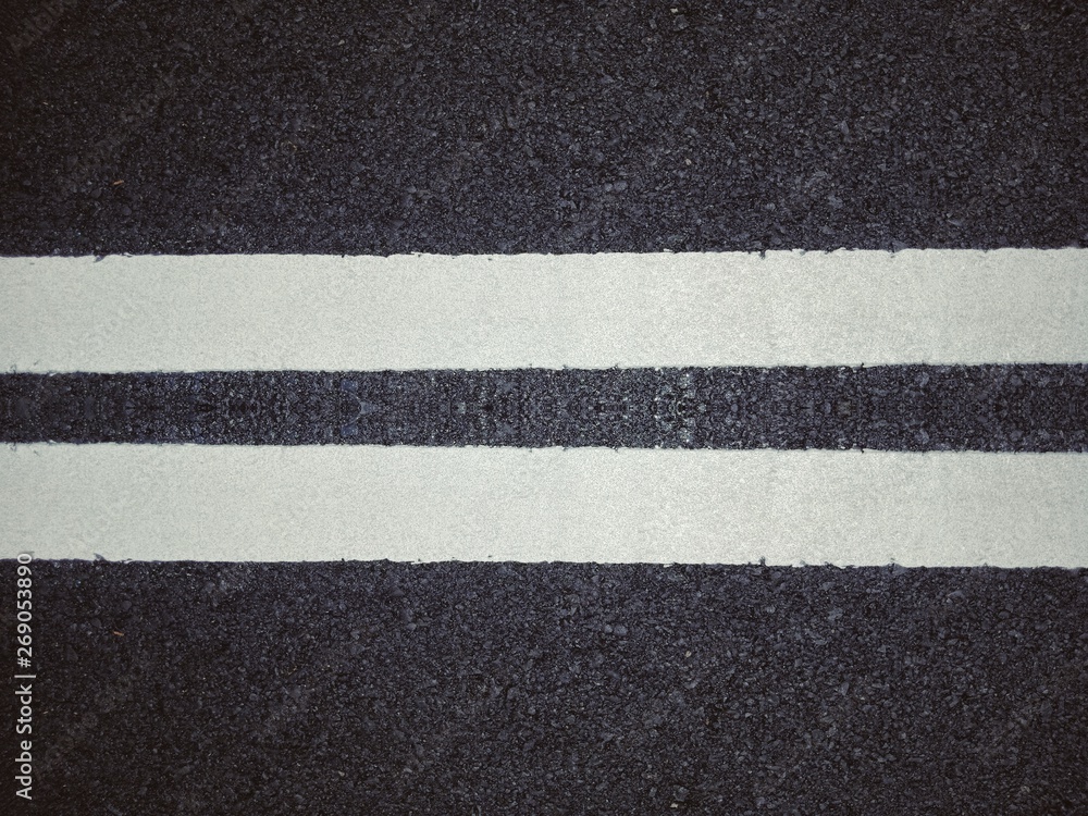 Fototapeta premium Road traffic paint White on the asphalt surface
