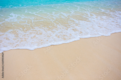 Soft wave and beautiful beach  