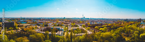 giant panoramic overview about berlin at germany