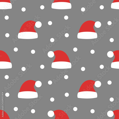 Santa Claus hats wrapping paper design