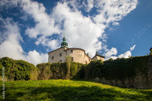 Medieval Gothic and Renaissance style castle on top of the hill in Frydlant  Czech Republic