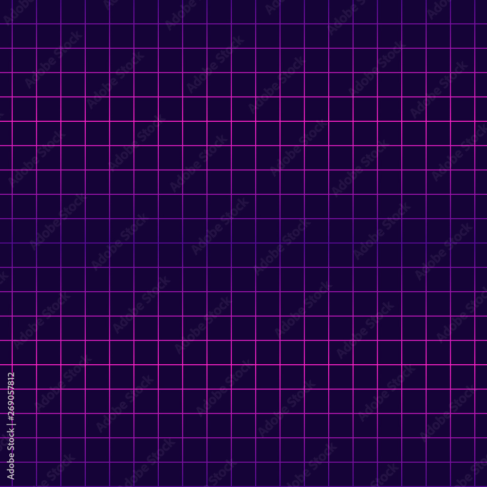 Geometric seamless pattern. Vaporwave, retrowave, cyberpunk aesthetics.  Futuristic digital vector wallpaper. Pink laser grid background. Stock  Vector | Adobe Stock