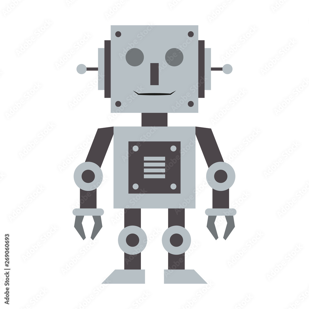 Robot toy technology cartoon Vector illustration Robot toy technology cartoon Vector illustration