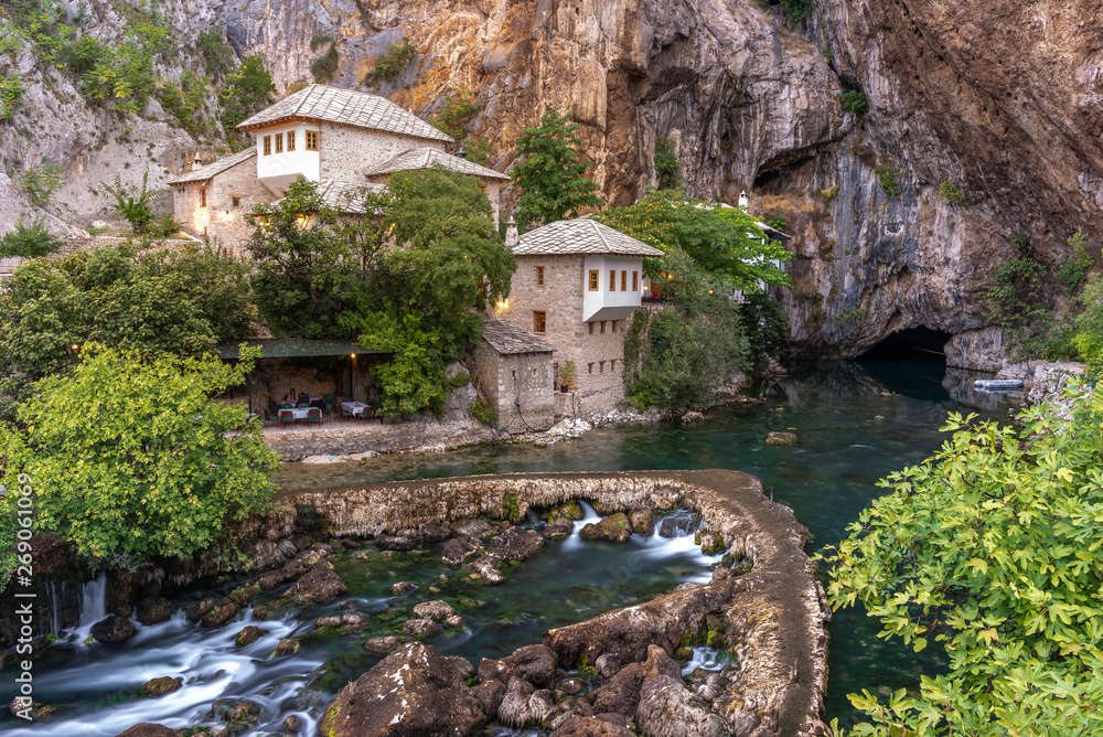 Dervish house, Blagaj village near the Mostar, Bosnia and Herzegovina