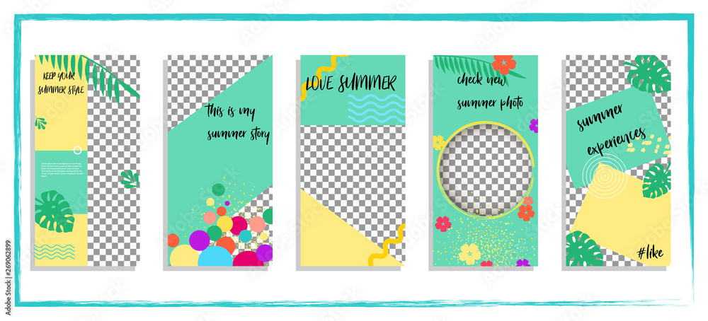 Trendy editable template for social networks story, vector illustration. Design backgrounds for social media Trendy editable template for social networks story, vector illustration. Design backgrounds for social media