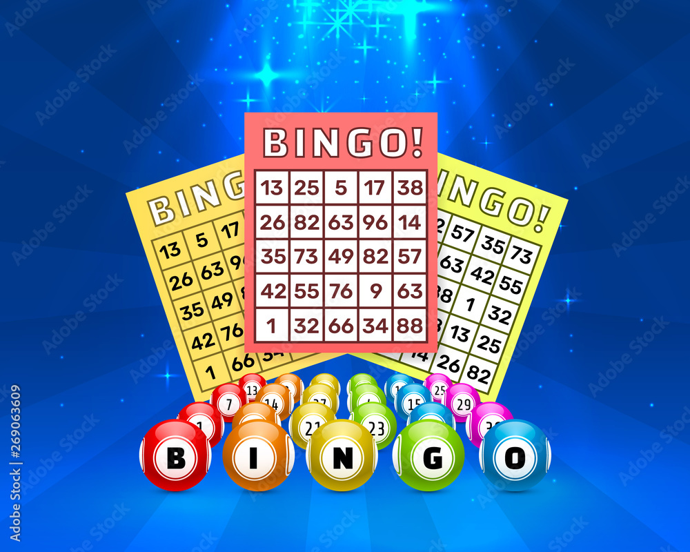 lottery bingo game, balls with numbers and Stock Vector | Adobe Stock