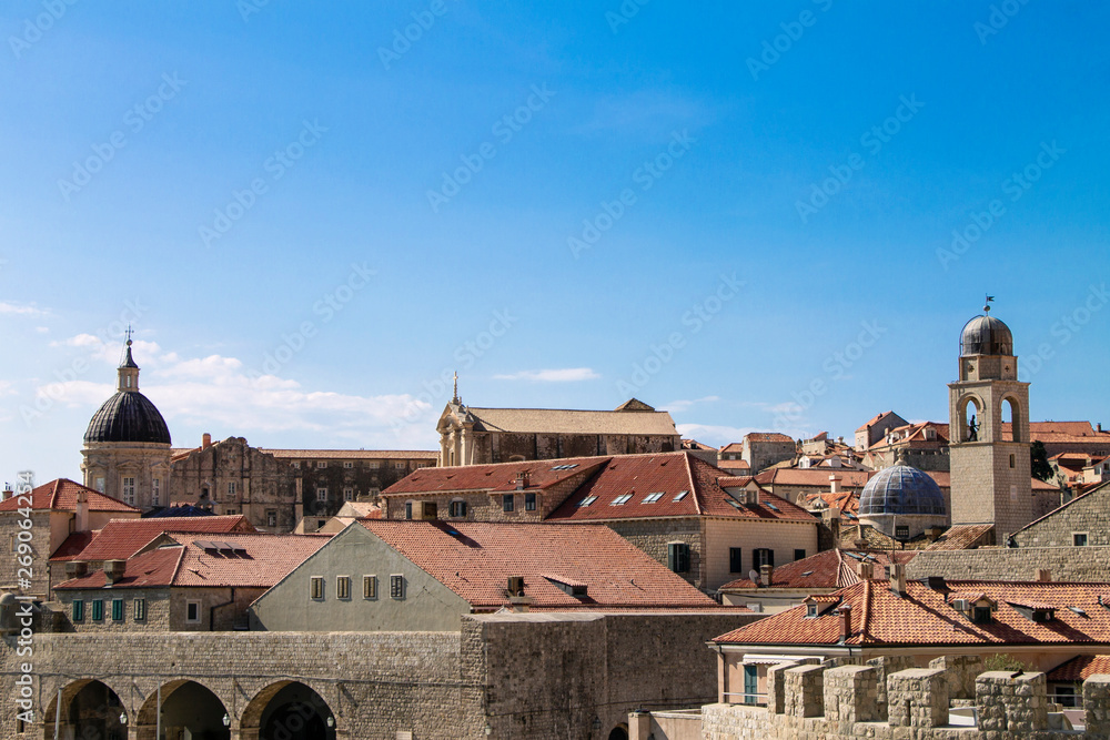 Rooftops of Dubrovnik old town , Croatia