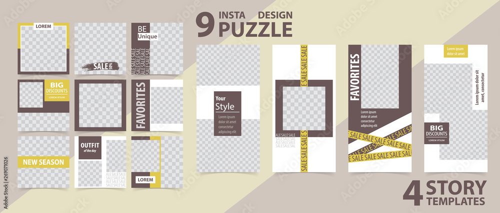 Trendy editable template for social networks stories and posts, vector illustration. Trendy editable template for social networks stories and posts, vector illustration.