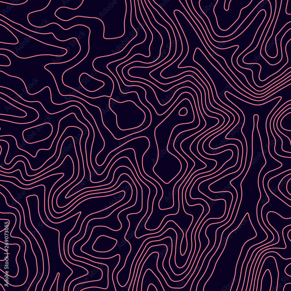 Topographic map lines background. Abstract vector illustration. Contour vector map. Topographic map lines background. Abstract vector illustration. Contour vector map.