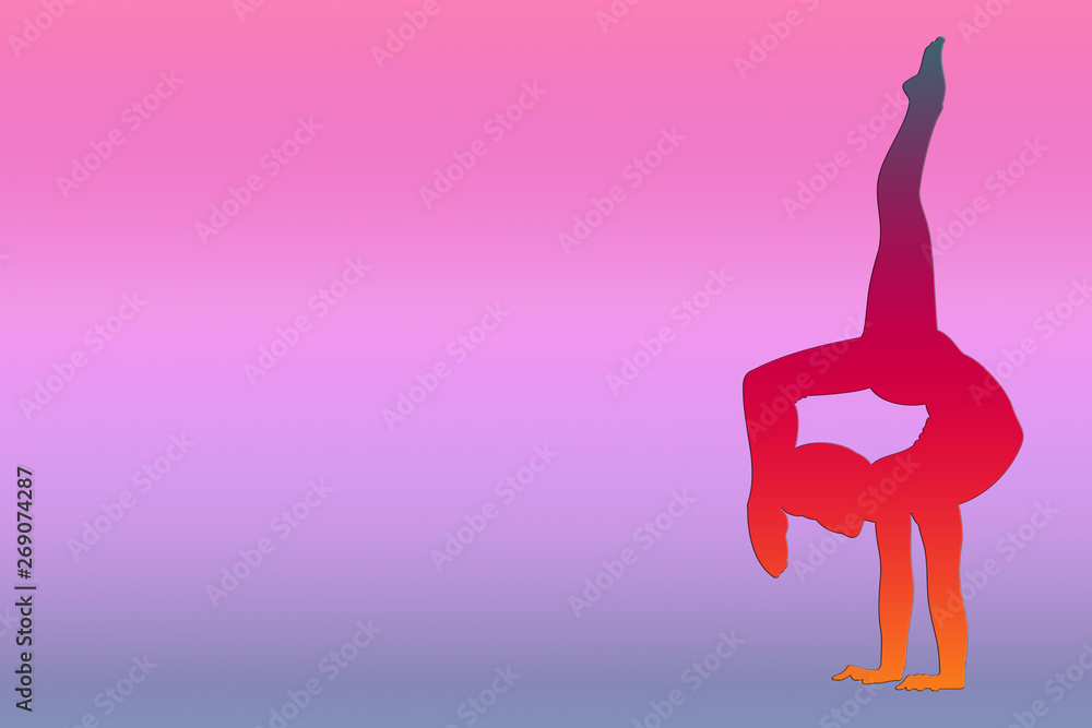 icon woman doing yoga silhouette with copy space icon woman doing yoga silhouette with copy space