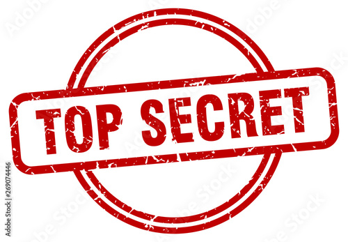 top secret grunge stamp