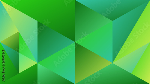 Green dynamic minimal gradient triangle mosaic website background - polygonal abstract vector desktop wallpaper