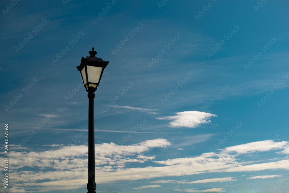  old lantern against the sky