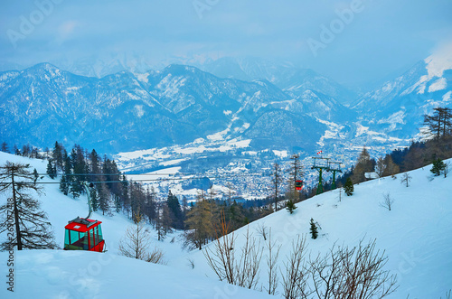 Mount Katrin cable car, Bad Ischl, Salzkammergut, Austria photo