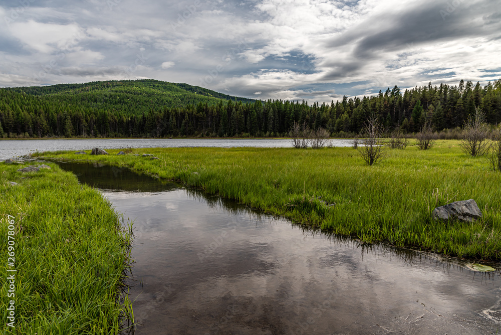 Nile Lake In The Colville National Forest. Nile Lake In The Colville National Forest.